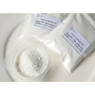 Titanium Dioxide (TD) ไททาเนียมไดออกไซด์ ผงสีขาวสำหรับใส่สบู่ 70 กรัม