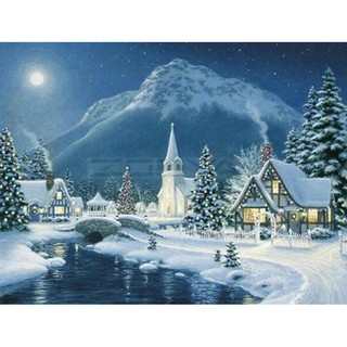 Diy Nordic Snow House Diamond Painting/Cross Stitch/Bedroom Living Room/Wall Stickers Wall Painting Decoration