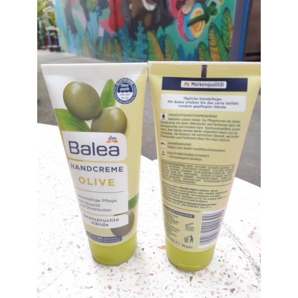 Balea Hand Cream Olive 100 ml. สูตรผสมน้ำมันมะกอก