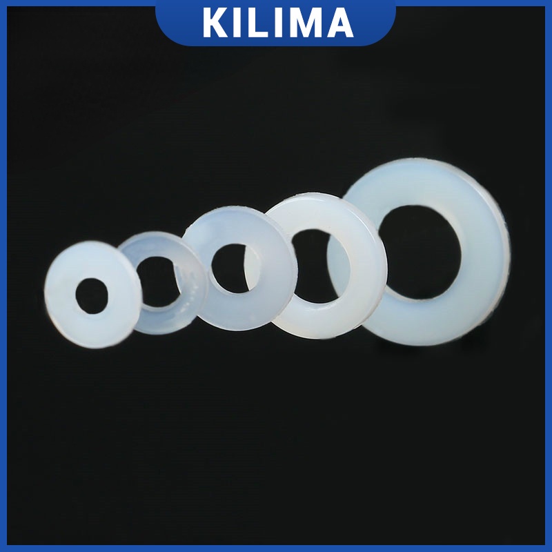 แหวนปะเก็นซีลพลาสติกไนล่อน แบบแบน มีฉนวนกันความร้อน DIN125 ISO7089 M3 M4 M6 M8 NL03 50 ชิ้น