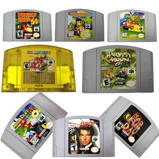 การ์ดเกมมาริโอ้ เวอร์ชั่น US N64 Nintend N64 64 N64 สําหรับเกมมาโล่ ปาร์ตี้