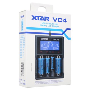 แท่นชารXTAR VC4 USB NiMH / Li-ion BATTERY LCD Charger