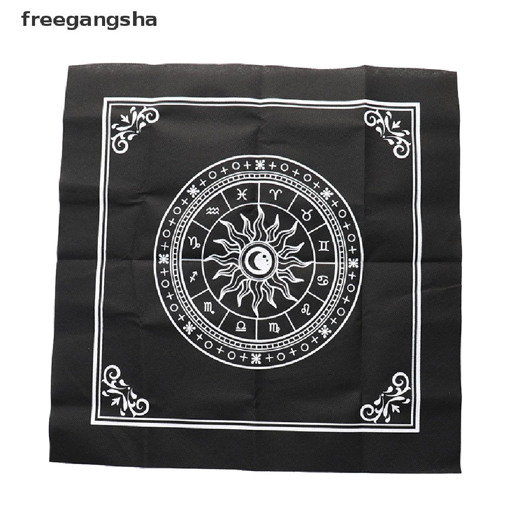 [FREG] Tarot Tablecloth Divination Tarot Card Pad Pendulum Magic Pentacle Runes Cloth FDH