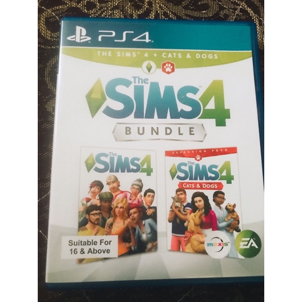 แผ่นเกมส์ PlayStation 4ps4 The Sims4 cat&amp;dog bundle มือสอง