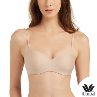 Wacoal Wireless bra บราไร้โครง กระชับทรงสวย รุ่น WB3A14 สีเบจ (BE) ไร้รอยต่อบริเวณเต้า (Seamless Bra) รูปแบบ 3/4 คัพ