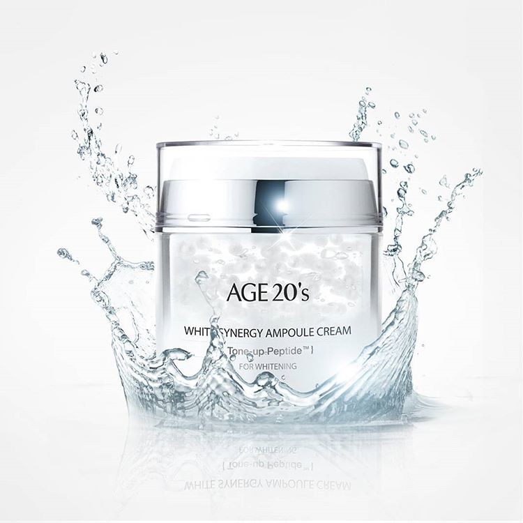 AGE 20s ครีมบำรุงผิวหน้าจากเกาหลี White synergy ampoule cream 50ml