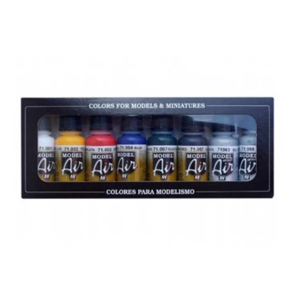 Vallejo Model Air Farb-Set – 16 Farben Für Airbrush – Modellbau, Miniaturen, Military