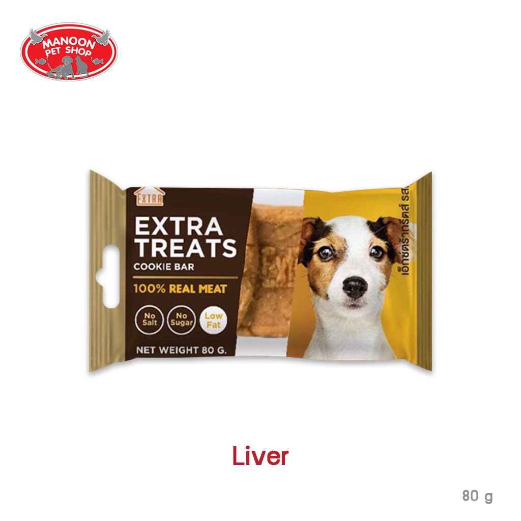 สินค้ารวมส่งฟรี⚡ [MANOON] Extra Treats Liver Flavor 80g. เอ็กซ์ตร้าทรีตส์ รสตับ ❤️  COD.เก็บเงินปลายทาง