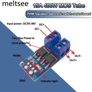 โมดูลสวิตซ์ไฟฟ้าพลังงานสูง 15 a 400 w mos fet dc 5v - 36v High Power 15A 400W MOS FET Trigger Switch Drive Module