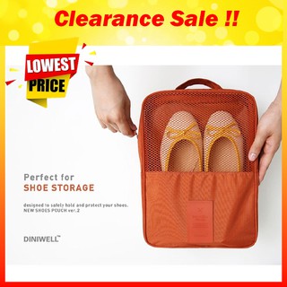 [[Clearance Sale!!]] TB27 Large Shoe Pouch Ver 2 / กระเป๋าใส่รองเท้า สำหรับเดินทาง 3 คู่ Ver 2