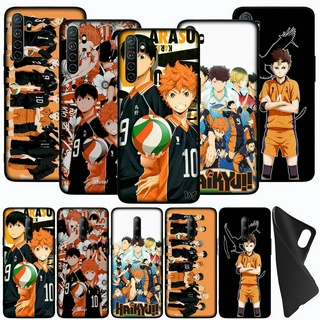 เคสโทรศัพท์มือถือ แบบนิ่ม พิมพ์ลายอนิเมะ Haikyuu Hinata Attacks สีดํา สําหรับ OPPO F11 Pro A9 A8 A31 A12 A37 A5s A7 AX5s AX7 A3s A5 Neo 9