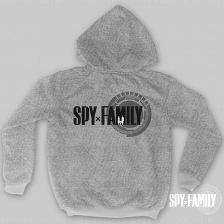 Spy x เสื้อแจ็กเก็ต โลโก้ สีเทา สําหรับครอบครัว