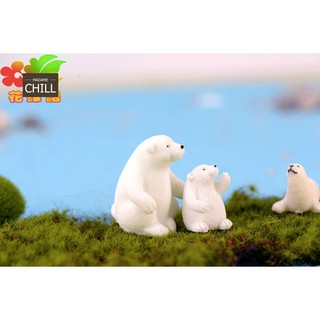 [MC465] ตุ๊กตุ่นจิ๋ว หมีขั้วโลก 🐼 (1 ตัว ราคา 12, 17 บาท)