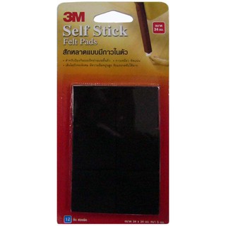   สักหลาด 3M เหลี่ยม 34X34MM BK 12ชิ้น