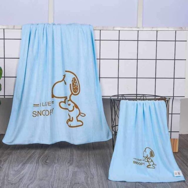 SET ผ้าเช็ดตัว Snoopy รุ่นใหม่ 2 ชิ้น