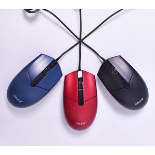 OKER A-216 GLASER COLORFUL Mouse เม้าส์มีสาย USB (สินค้ามีพร้อมส่ง)