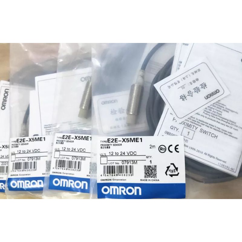 OMRON E2E-X5ME1 แท้ Proximity Sensor ไฟ 12-24VDC ออกบิลได้ มีบริการเก็บเงินปลายทาง