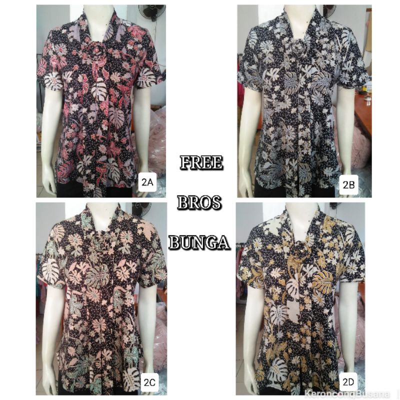 Kebaya Floy เสื้อฟอยล์แขนสั้น ลาย BSY Keroncongbusana