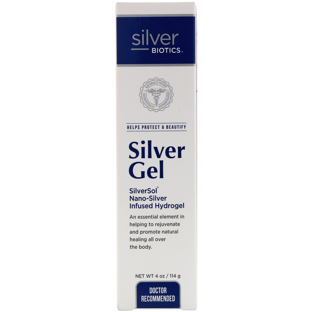 pre - American Biotech Labs, Silver Biotics, Silver Gel, SliverSol Nano-Silver Infused Hydrogel, 4 fl oz (114 g)