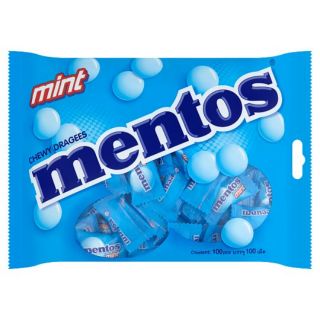 mentos ลูกอมเมนทอส ถุง 100 เม็ด