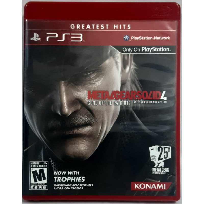 P3 METALGEARSOLID 4 GUNS OF THE PATRIOTS แผ่นแท้ P3 มือสอง
