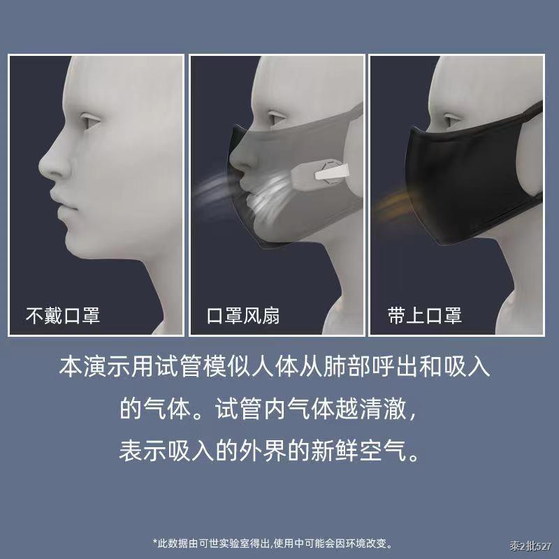 Mask Air Fan หน้ากากมีพัดลม หน้ากากพัดลม Rechargeable Face Mask Fan - Clip-On Air Filter &amp; Small Air Purifier Fan for Ma