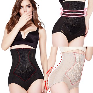 กางเกงชั้นในเอวสูงกระชับสัดส่วนสำหรับผู้หญิง Waist Shaping Panties Body Underwear High Waist Shaper Plus