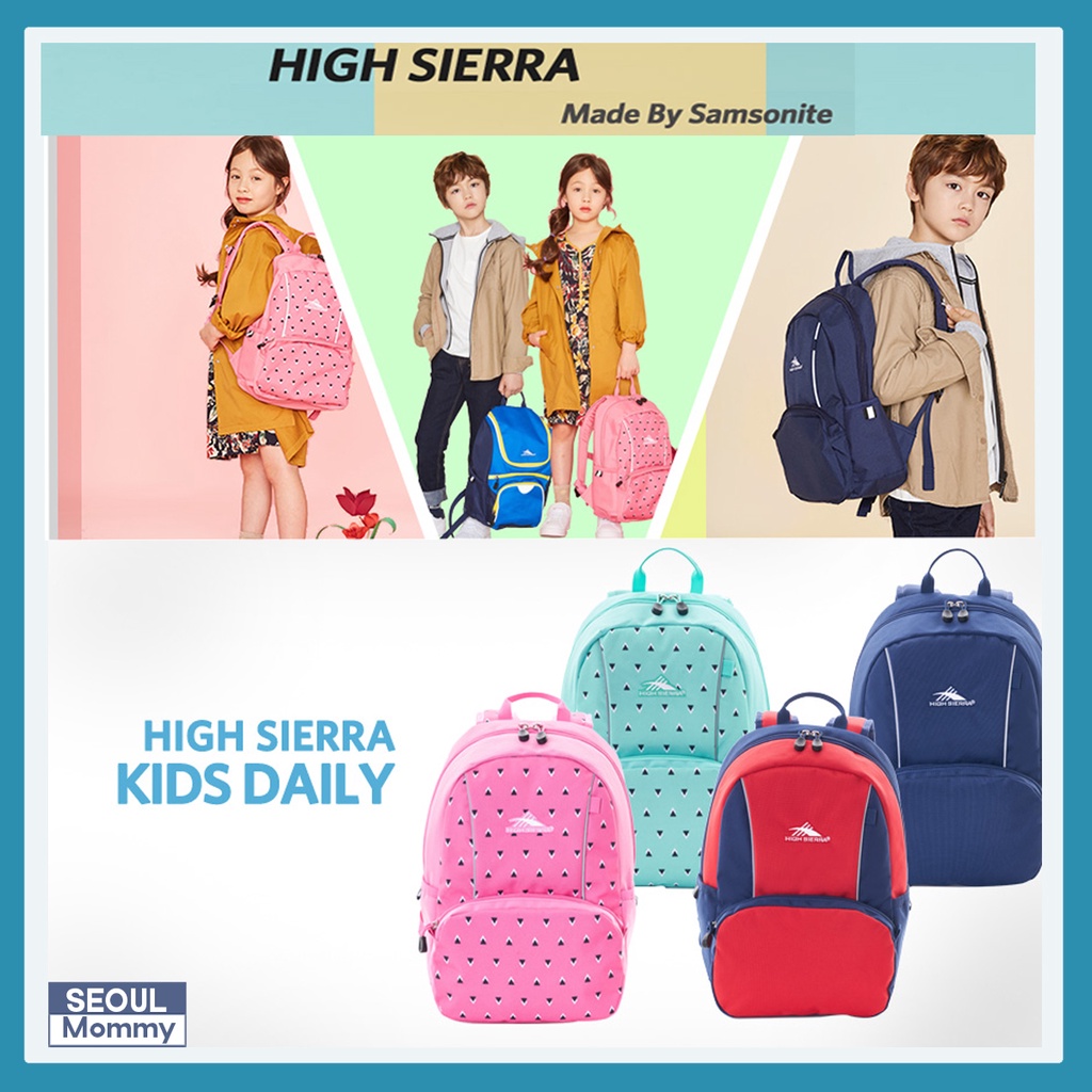 SAMSONITE [HIGH Sierra] กระเป๋าเป้สะพายหลัง ขนาดเล็ก ใส่สบาย แฟชั่นเกาหลี สําหรับเด็กประถม 18 ปี