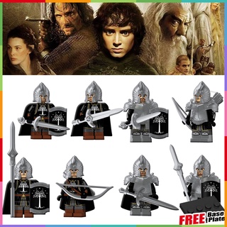 ฟิกเกอร์ Gondor Soldier Lord of The Rings General Sword Infantry Hoplite Pikeman ขนาดเล็ก KT1014 KT1015