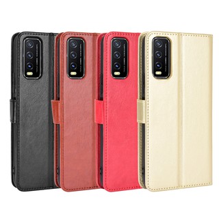 เคสโทรศัพท์หนัง กระเป๋าสตางค์ สำหรับ Vivo Y20 2020 / Y20i / Y20s / Y50 / Y30 / Y9s / Y19 / Y11 2019 / V19 / S1 / S1 Pro