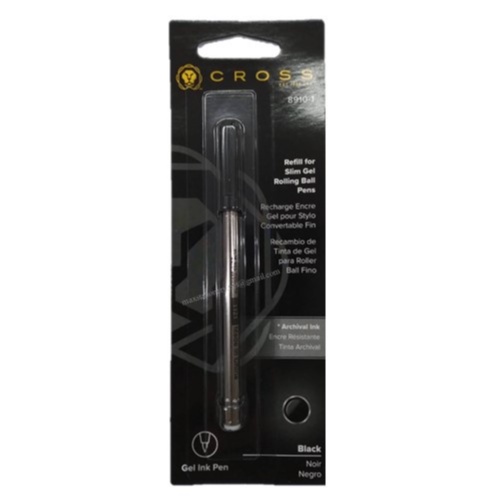 ไส้ปากกา โรลเลอร์บอล Cross Slim Gel รุ่น 8910-1 สีดำ (ราคาต่อ 1 อัน)
