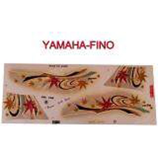 A สติ๊กเกอร์ติดรถมอเตอร์ไซด์ สำหรับ YAMAHA FINO ปี 2010 รุ่นเครือบเงา