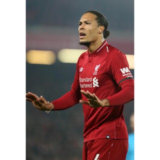 โปสเตอร์ ฟาน ไดจ์ค Poster van Dijk  Liverpool ลิเวอร์พูล The Kop YNWA รูปภาพ รูปถ่าย ตกแต่งผนัง ฟุตบอล Football