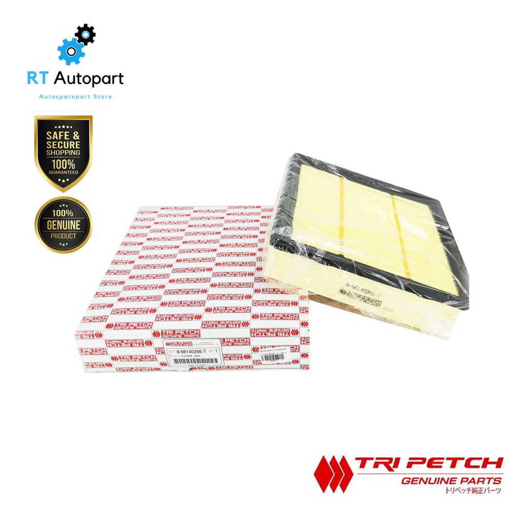 Isuzu กรองอากาศ Isuzu All new Dmax ปี12-19 Mu-x เครื่อง 2.5, Bluepower 1.9 แท้ TRI-PETCH / กรองอากาศ Dmax ดีแม็ก 2.5