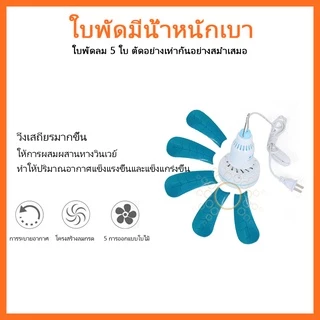 พัดลมติดเพดาน มีหูแขวน ตามตลาดนัด ไล่แมลงวัน เเขวนเพดานมินิ หน้าพัดลมกว้าง สายไฟยาวhs- 580