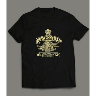 เสื้อยืดผู้ เสื้อยืด พิมพ์ลาย Royal Enfield Made Like A Gun สไตล์วินเทจ คลาสสิก ไซซ์ S ถึง 3Xl S-5XL