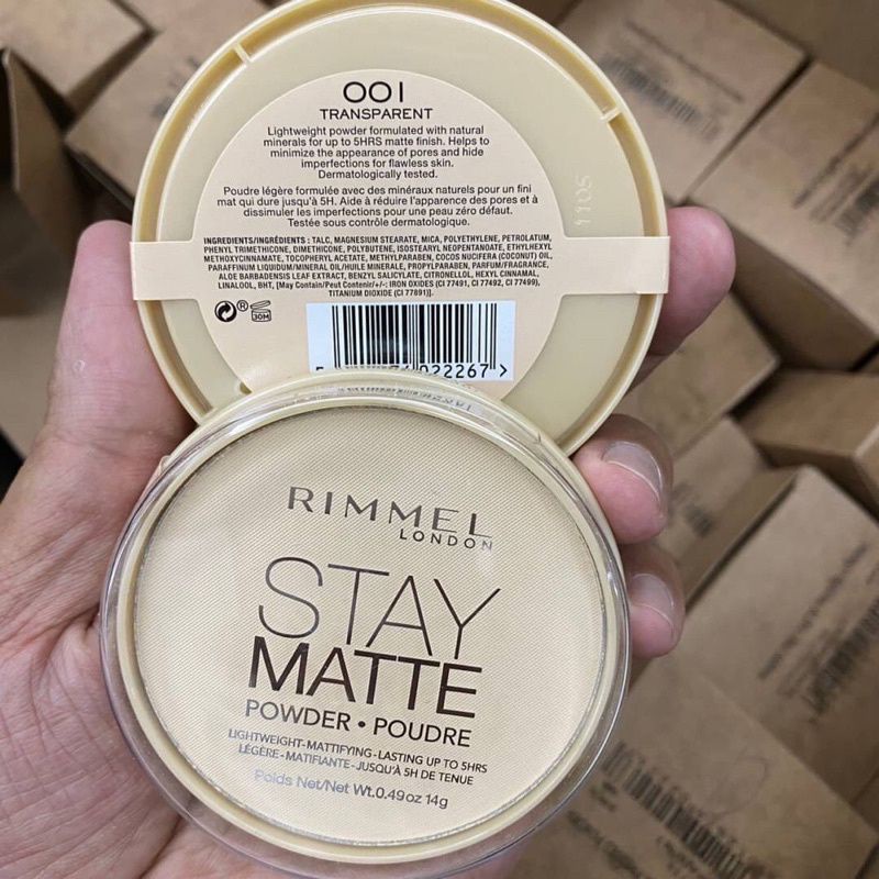 แป้งเทพคุมมัน Rimmel Stay Matte Pressed Powder สี Translucent
