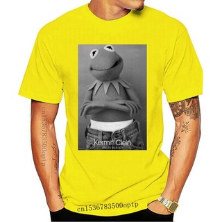 เสื้อยืดโอเวอร์ไซส์ใหม่ เสื้อยืดคอกลม แขนสั้น ผ้าฝ้าย พิมพ์ลาย Kermit Clein สําหรับผู้ชายS-3XL