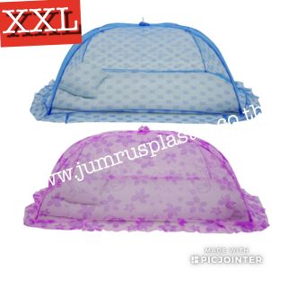มุ้งครอบ XXL พิมพ์คละสี ตราสิงห์เเดง