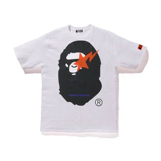 Bape เสื้อยืดแขนสั้น ผ้าฝ้าย พิมพ์ลาย แฟชั่นสําหรับผู้ชาย และผู้หญิง