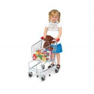 Melissa &amp; Doug Shopping Cart รถเข็นเล็กๆ ขนาดเหมาะสำหรับน้องๆตั้งแต่เริ่มหัดเดินขึ้นไป