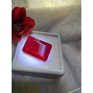 15gram Lab made Ruby 22x30mm Red color corundum