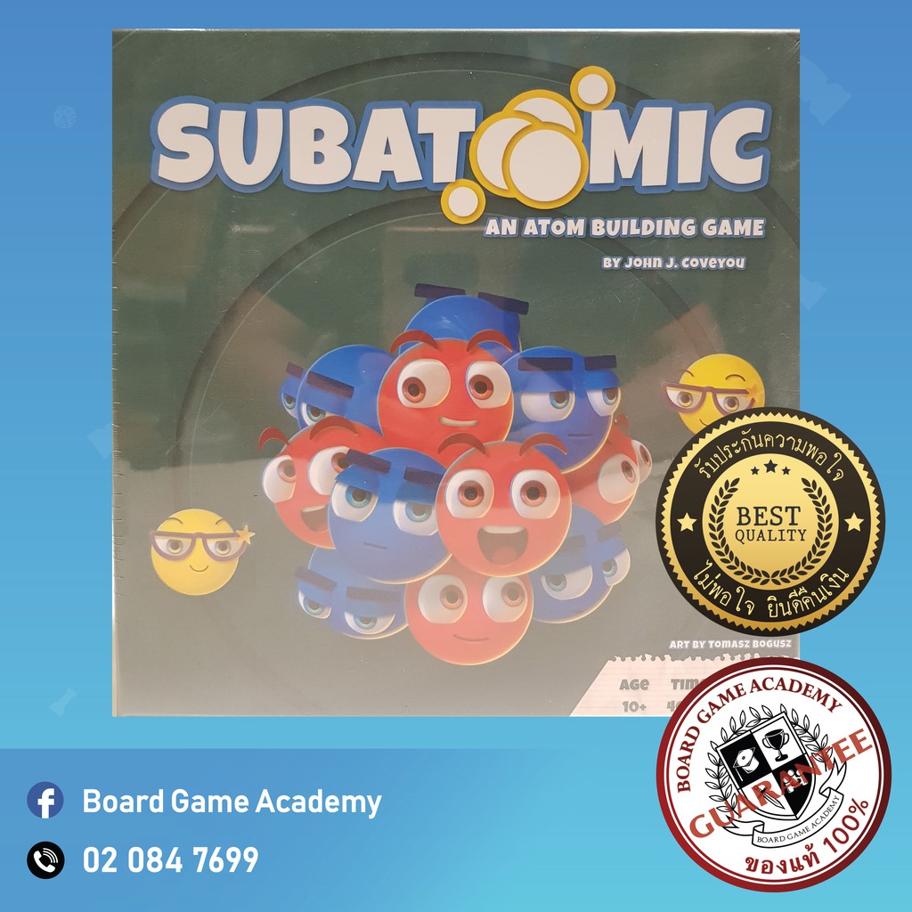 Subatomic Board Game บอร์ดเกม ของแท้ เกม วิทยาศาสตร์ อะตอม เคมี