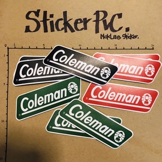 สติ๊กเกอร์ Coleman camp กันน้ำ เคลือบด้าน ถูกที่สุด คุณภาพดี