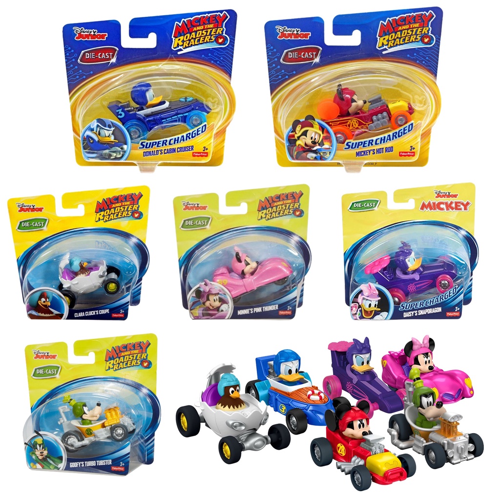 โมเดลรถเหล็กลิขสิทธิ์แท้ Soper Charged Mickey's ของสะสม Hot Rod Gisney Junior พร้อมส่ง