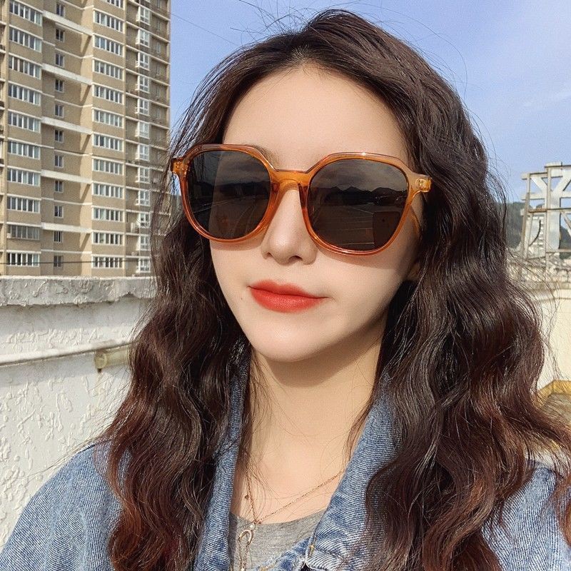 女 Ins Korean Version Of Gm Round Face Sunglasses Small Face Di Big Face Slim Glasses Net Red 4262