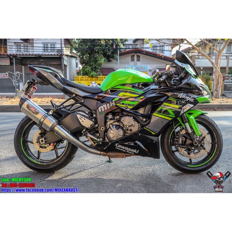 สลิปออนสแตนเลสงานดัด 2.5 นิ้ว ZX6R