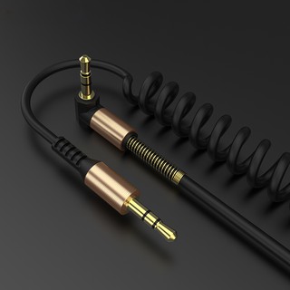 แหล่งขายและราคาสายเสียง สายสปริง AUX audio หัวต่อตัว L 2 ขีด 3.5 mm stereoอาจถูกใจคุณ