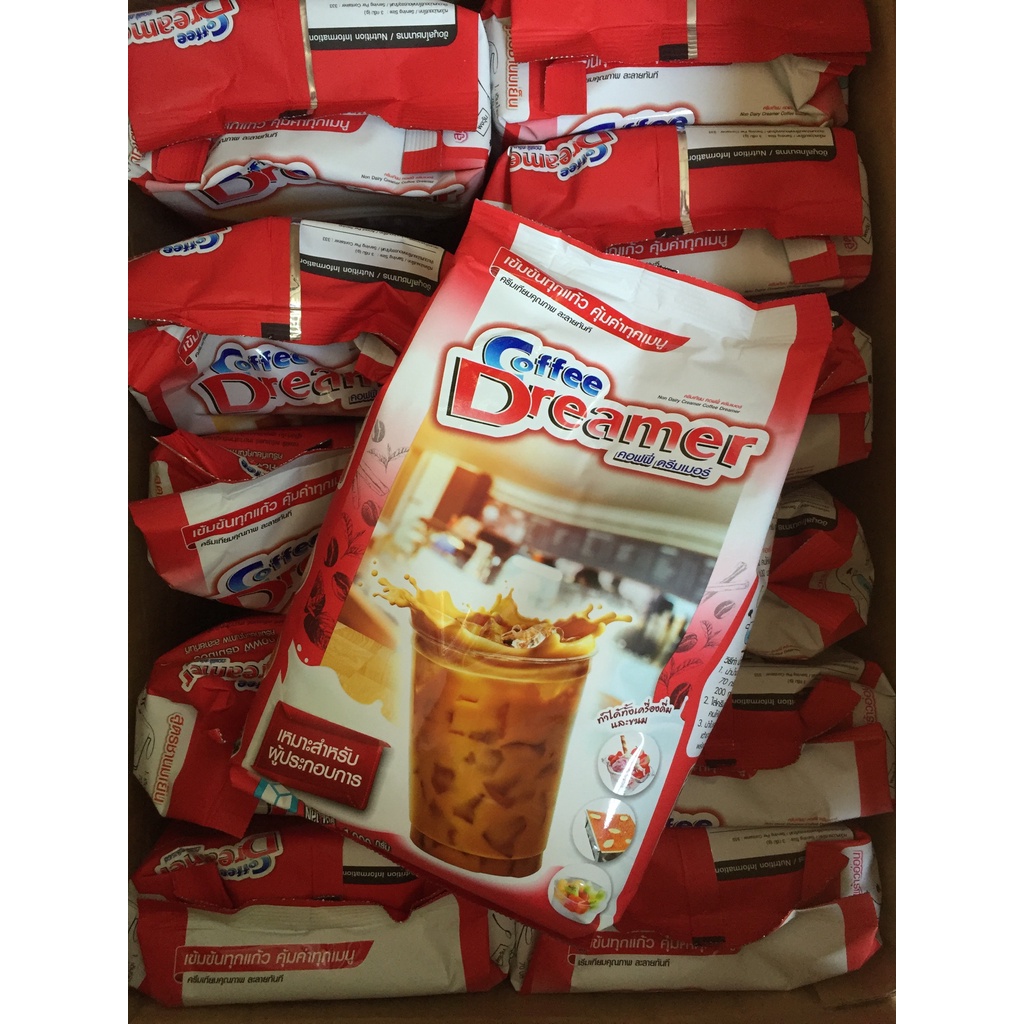 ครีมเทียม ดรีมเมอร์ (สีแดง) ยกลัง 12 ถุง Coffee Dreamer ครีมเทียมดรีมมี่
