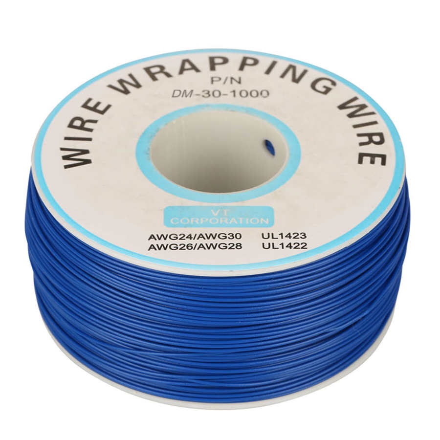 1Roll Wire Cable High Temperature Wrapping Single Copper Wire Strand 30AWG Cable Jumper Wire 0.25mm 